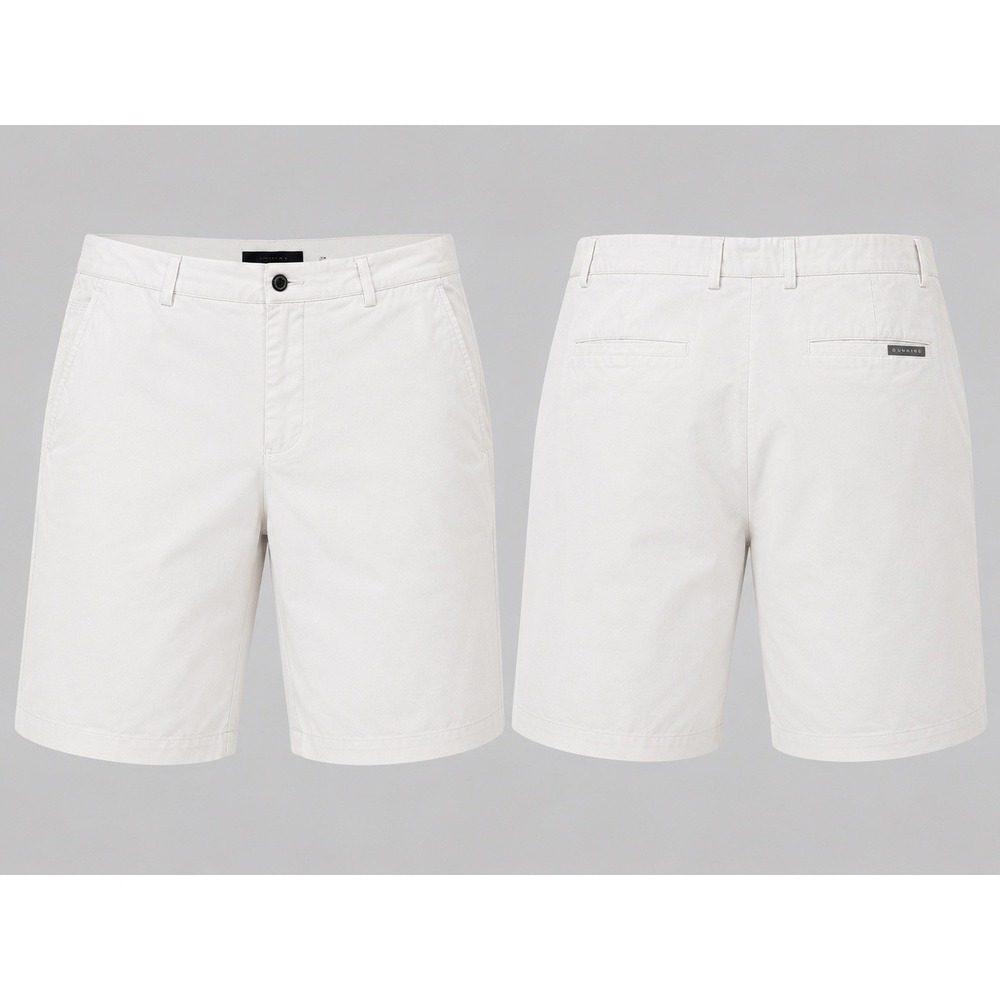 Dunning Golf  SHORTS   MENS 38  WHITE CREAM PERFORMANCE 5 POCKET